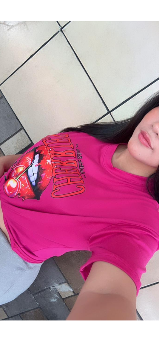 PLAYERA FUCSIA CHERRY